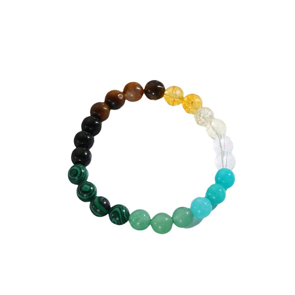 Universal Natural Stone Bracelet – Citrine, Aventurine, Malachite Healing Energy Bracelet