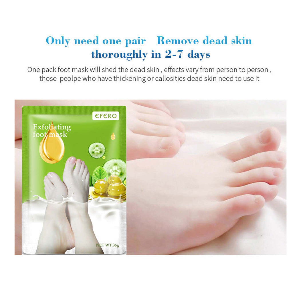 Exfoliating Foot Mask Pedicure Socks – Foot Spa Peeling Treatment for Dead Skin Removal, Whitening & Repairing Cracked Heels