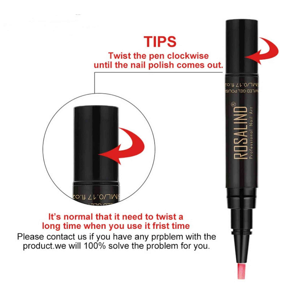 5ml Solid Color Nail Art Pen Nail Glue for Nail Art