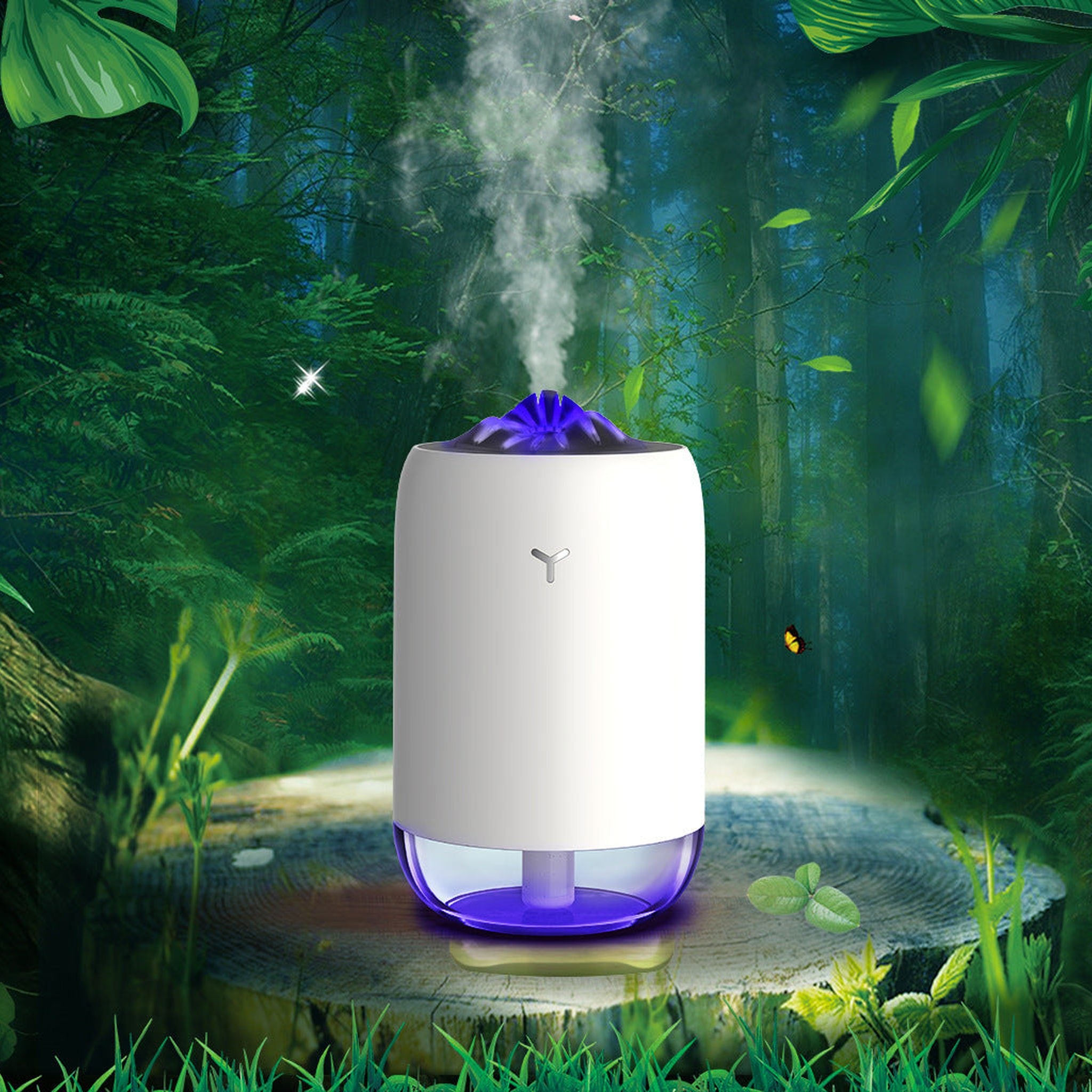 Magic Flame Humidifier Home Car Atomizer Mini Aroma Diffuser Desktop Home Office Supplies