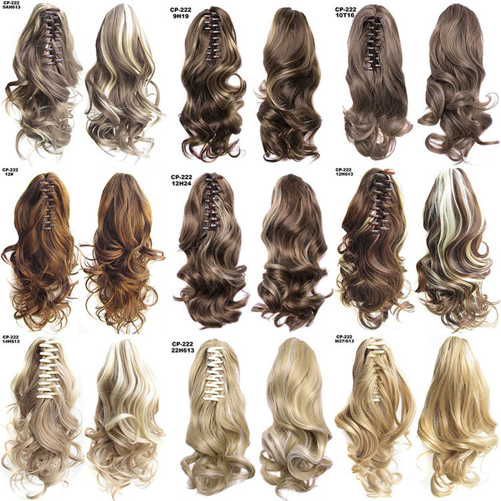 Long Wave Ponytail Wrap Around Ponytail Clip In Hair Headwear Gray Hairpiece Natural Extensions