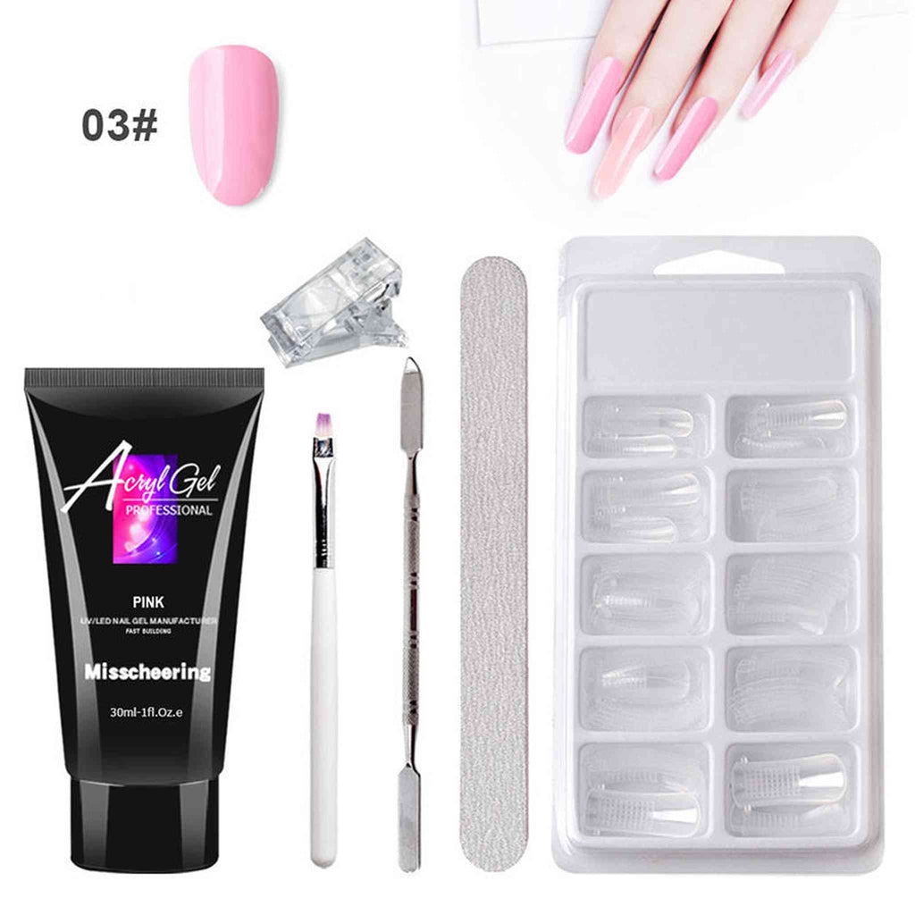 Acrylic Gel Nail Art Extension Set