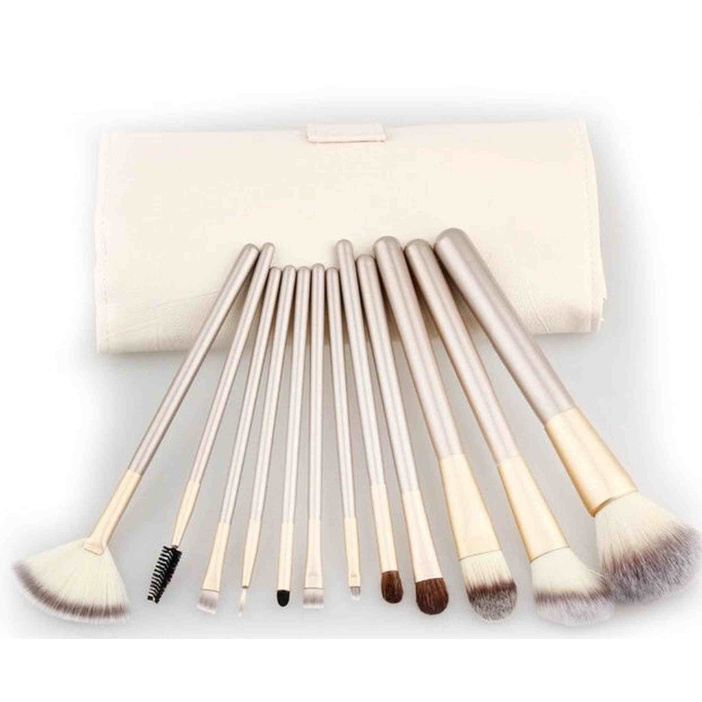 Spot Detonating 121824, White Make-up, White Make-up Brush, 24 Make-up And Brush Suits For Portable Beauty And Makeup Tools