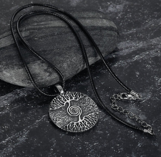 Asgard Crafted Celtic Tree of Life Pendant & Chain – Viking Necklace for Men & Women