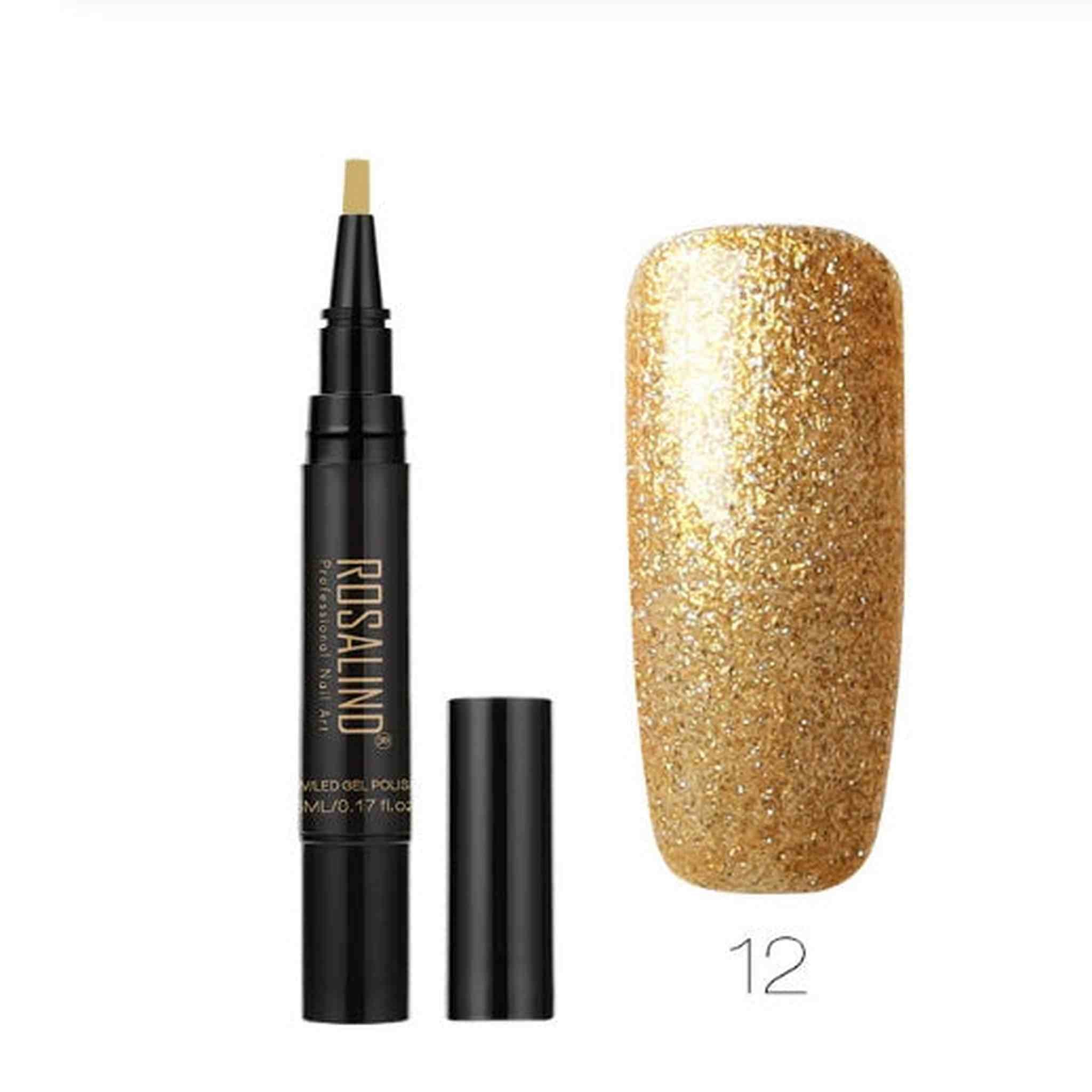 5ml Solid Color Nail Art Pen Nail Glue for Nail Art