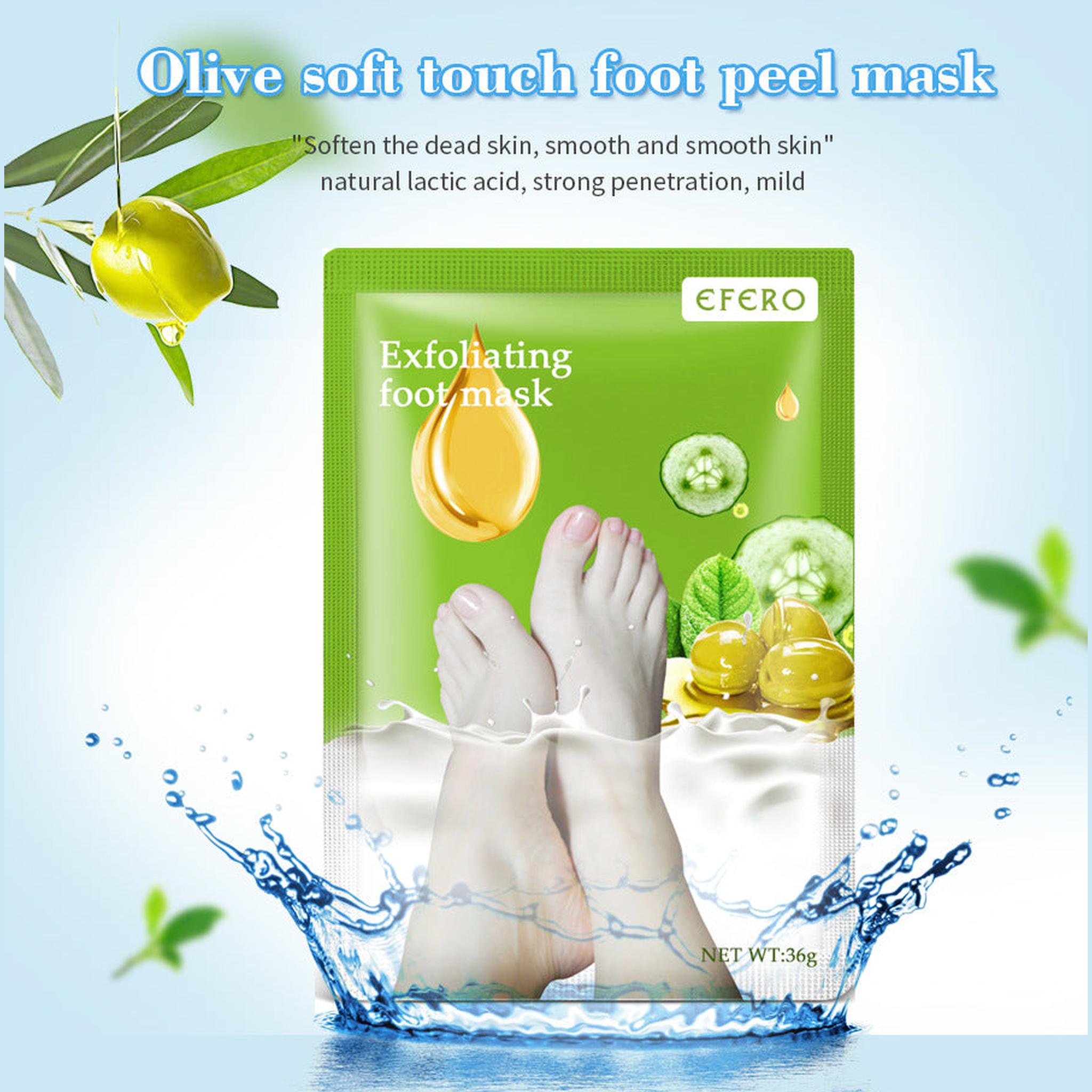 Exfoliating Foot Mask Pedicure Socks – Foot Spa Peeling Treatment for Dead Skin Removal, Whitening & Repairing Cracked Heels