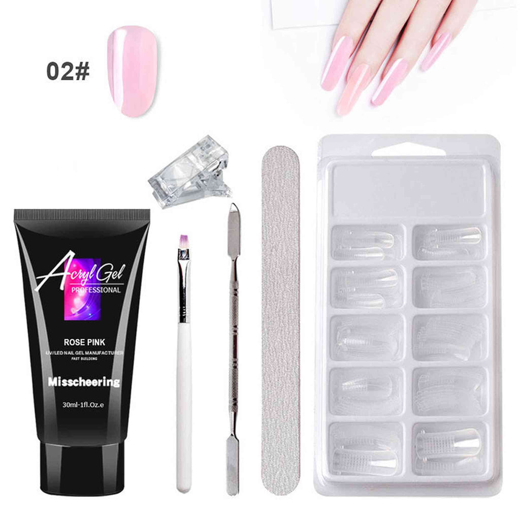 Acrylic Gel Nail Art Extension Set