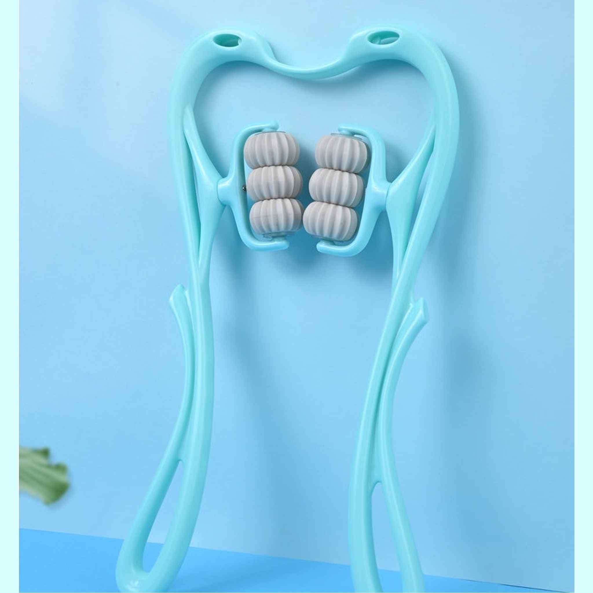 Six-Wheel Manual Neck Massager Roller – Relieve Neck Pain, Tension & Stiffness | Full Body Muscle Massage Tool