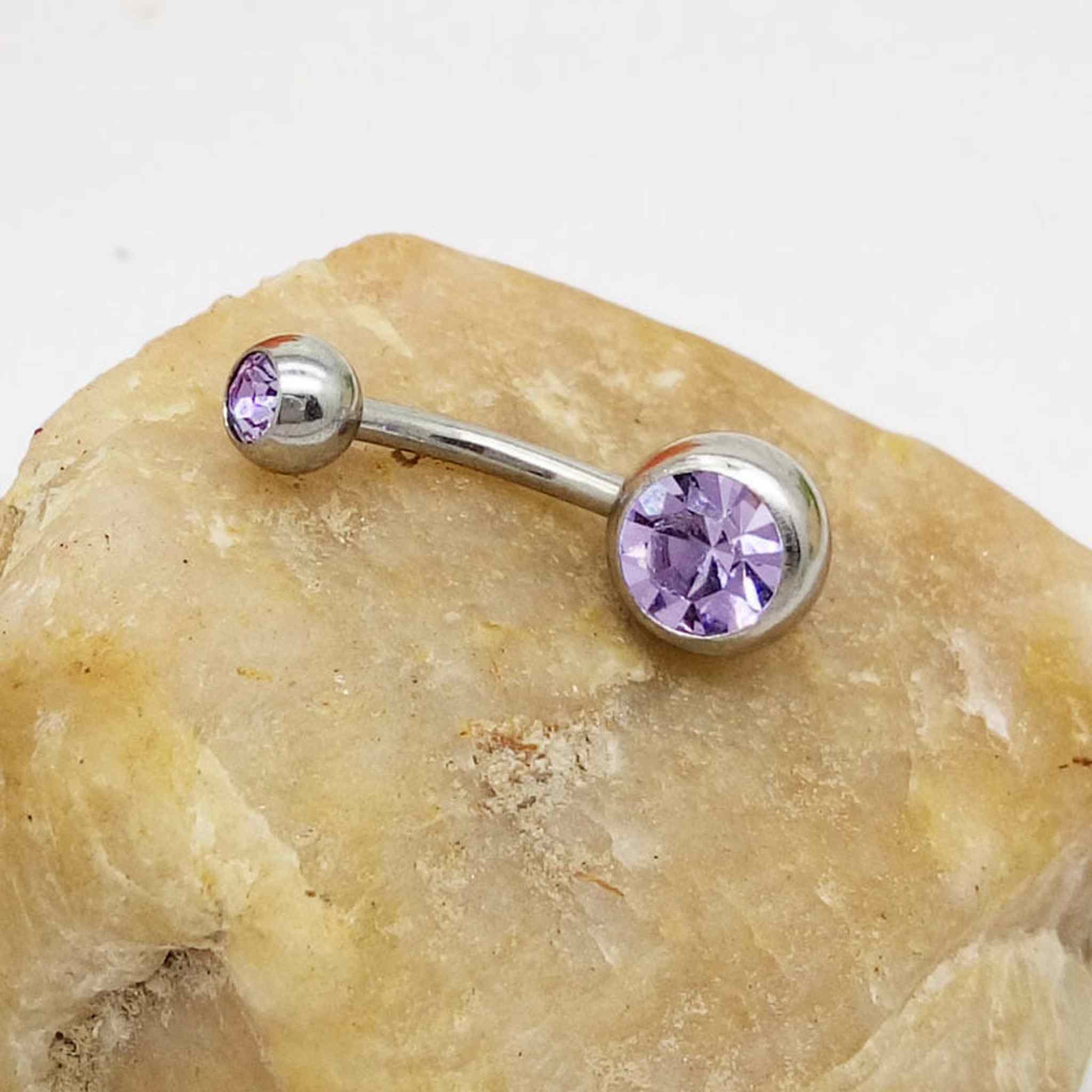 Puncture Hypoallergenic Titanium Steel Navel Buckle Belly Nail