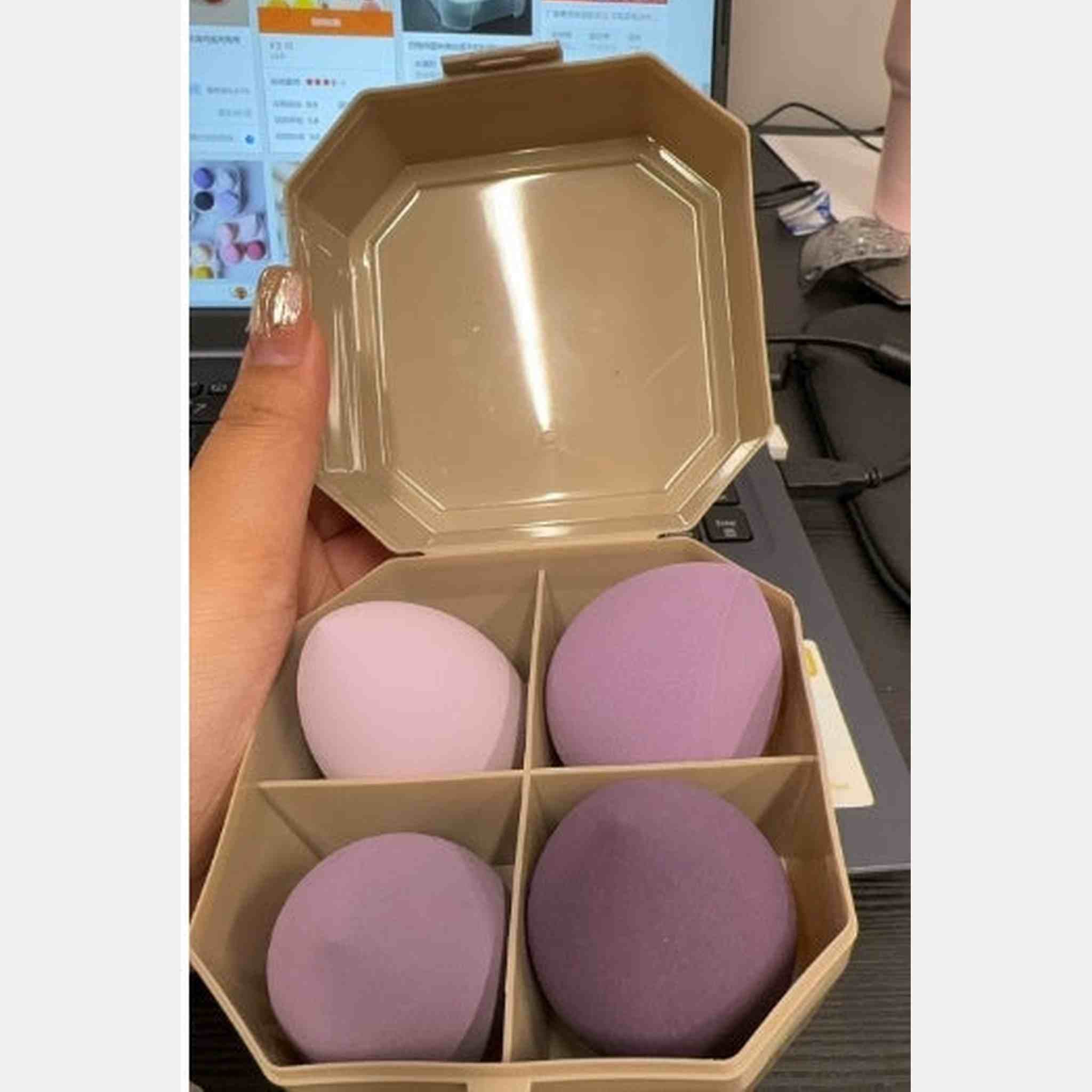 Make up Egg Sponge Set -4-pack