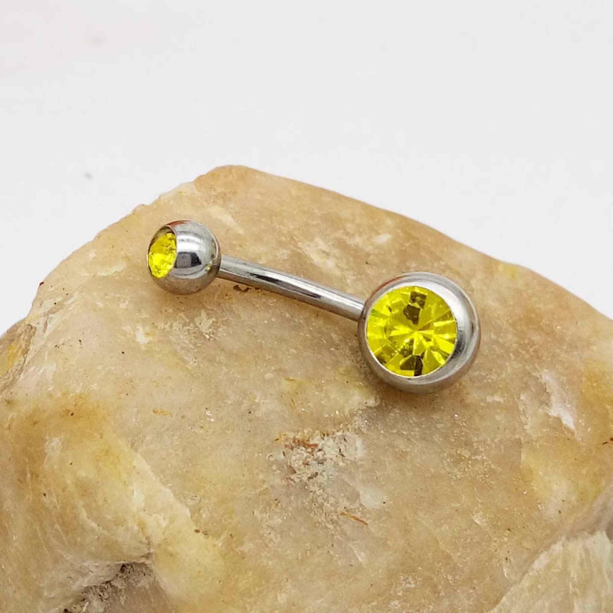 Puncture Hypoallergenic Titanium Steel Navel Buckle Belly Nail