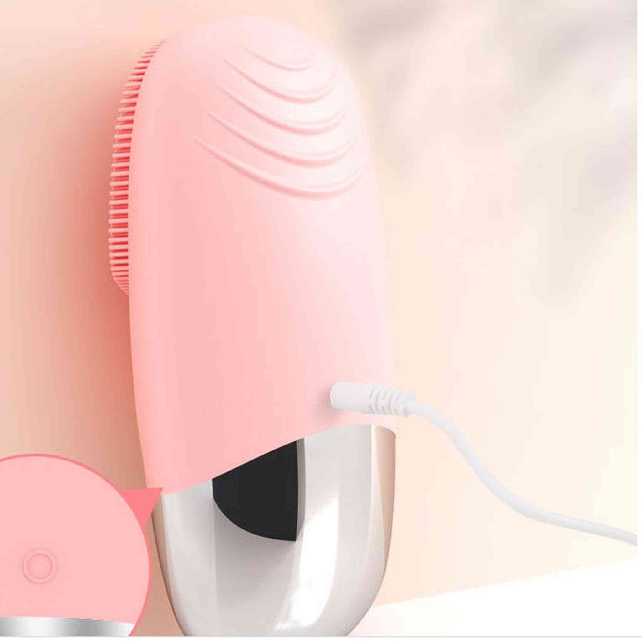 Mini Silicone Electric Face Cleansing Brush Electric Facial Cleanser Facial Cleansing Brush Skin Massager Skin Care Tools